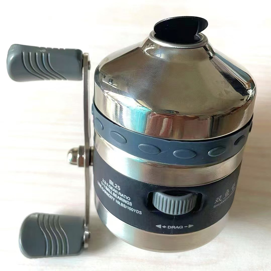 Silver Luxury Slingshot Fishing Reel JG25 Set