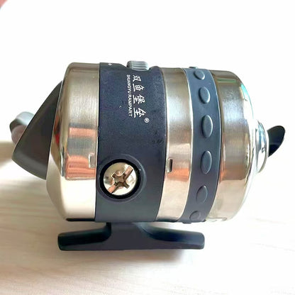 Silver Luxury Slingshot Fishing Reel Set