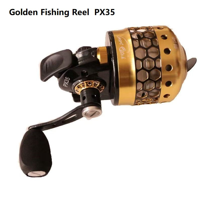 High-end Slingshot Fishing Set with Golden Reel for Professionals