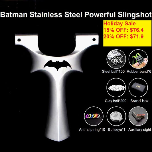 Batman Stainless Steel Powerful Slingshot Best Gift