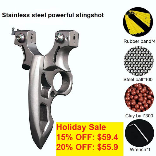 Stainless Steel Powerful Slingshot