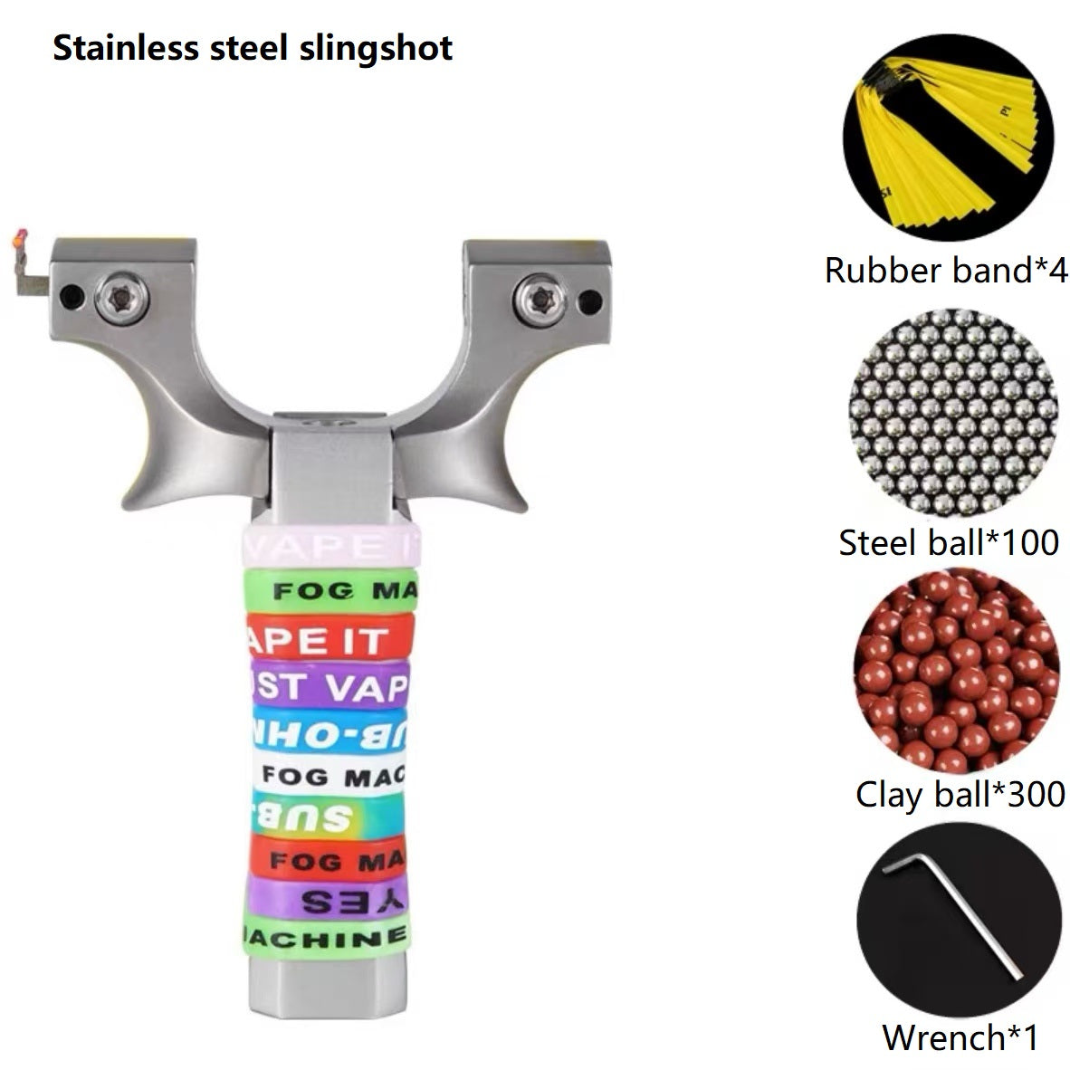 Stainless Steel Powerful Slingshot 440C