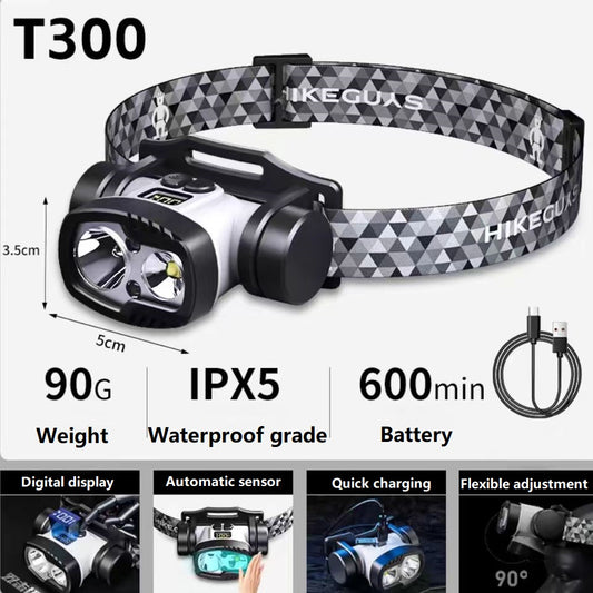 Headlamp T300 for Night Fishing